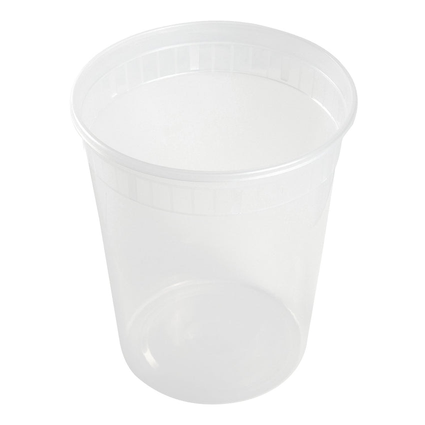 32 Oz Clear Polypropylene Deli Container With Lid Combo, View of Individual Container