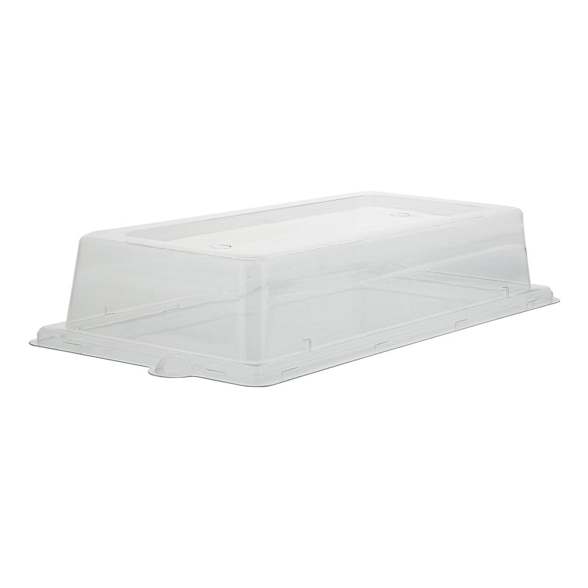 Rectangle Plate 10" x 5" Clear Lids, 4/125