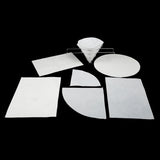 Paper Filter Envelope, 17-1/2" x 18-1/2", Group Picture of Seven Filter Sheets In Different Shapes and Sizes