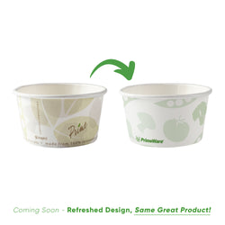 [16 oz. - 50 Sets] Paper Food Container with Lid, Insulated Paper Food Cup with Paper Vented Lid, Hot or Cold to Go Containers, Soup Container, Ice