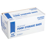 Low Density Food Storage Bag, 10" x 18" x 24", Closed Case
