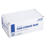 Low Density Food Storage Bag, 4" x 2" x 8", Closed Case