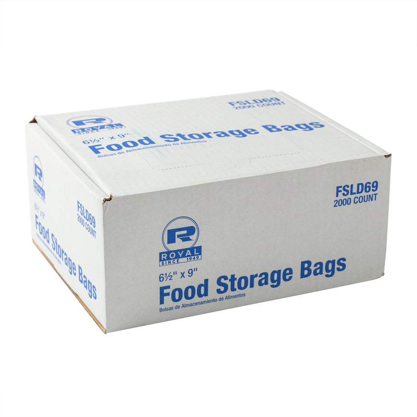 Low Density Food Storage Bag, 6-1/2" x 9", Closed Case