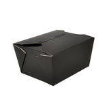 Black Folded Takeout Box, 4-3/8" x 3-1/2" x 2-1/2"