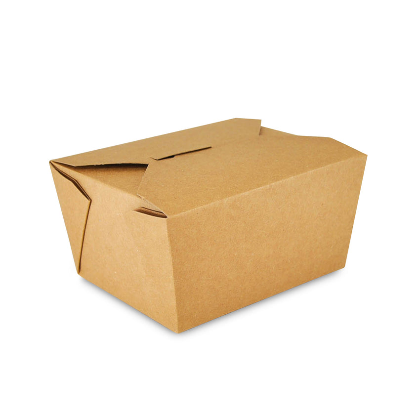 Kraft Folded Takeout Box, 4-3/8" x 3-1/2" x 2-1/2"