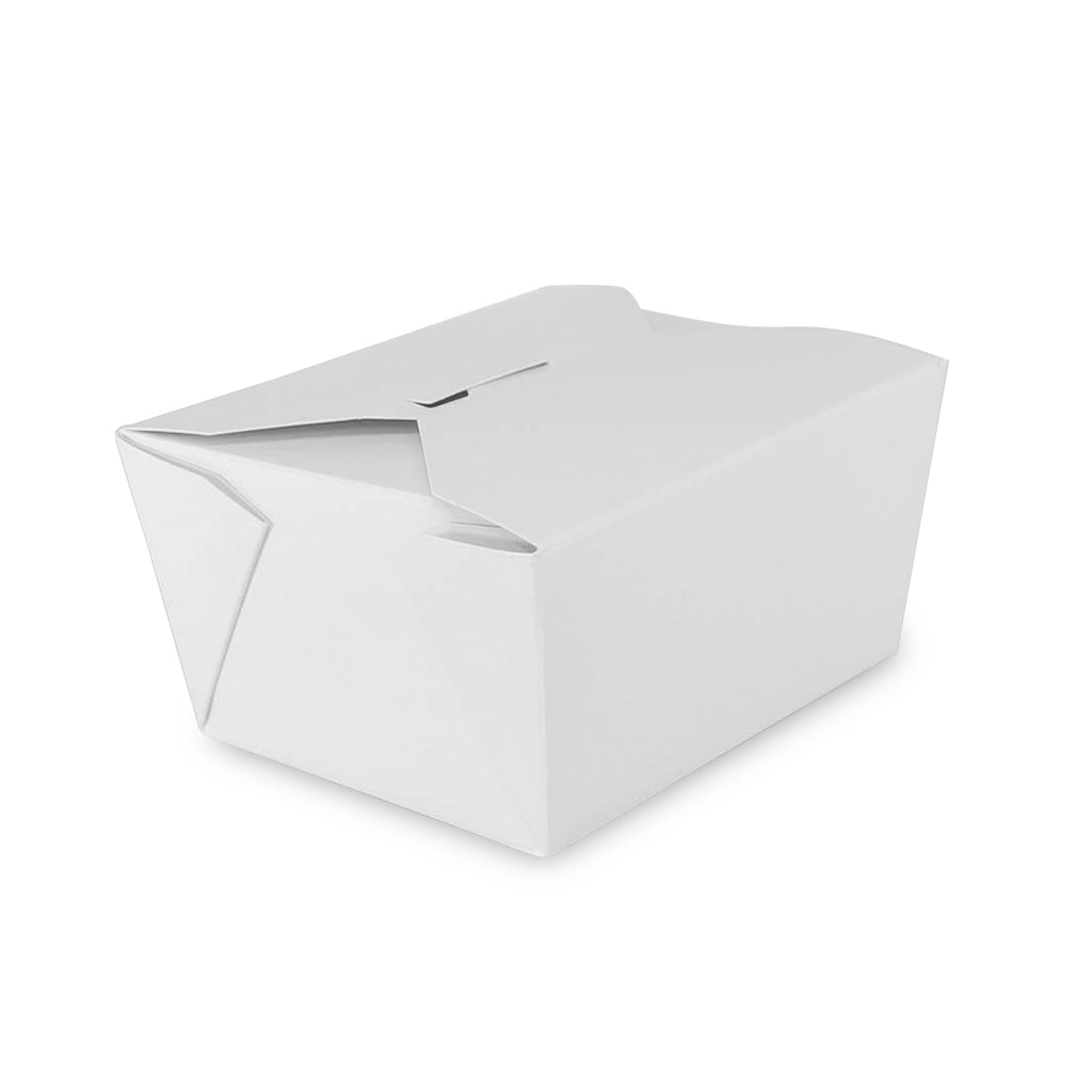 0223 CORRUGATED TAKE OUT BOX SMALL, WHITE, 1/50 – AmerCareRoyal