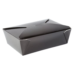 Black Folded Takeout Box, 7-3/4