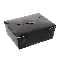 Black Folded Takeout Box, 6