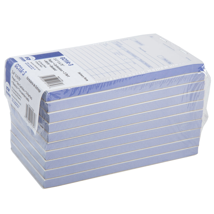 White Delivery Form 3-Part Booked, Carbonless, 14 lines, Inner Package