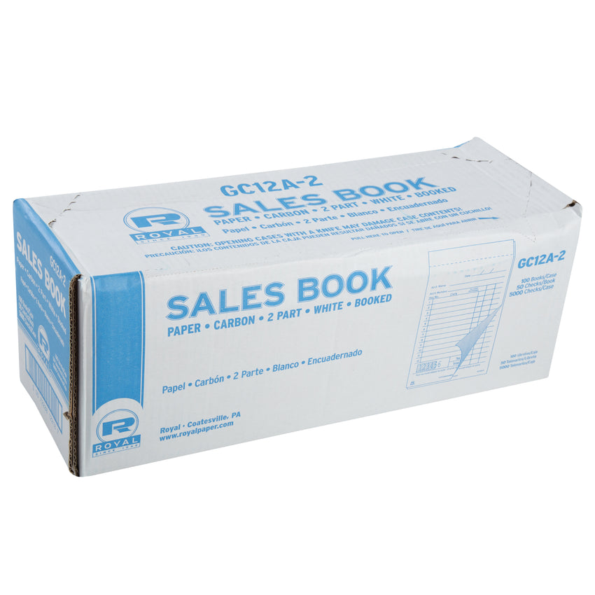 White Carbonless Sales Books-2 Part Booked, 10 & 100 Books – CiboWares