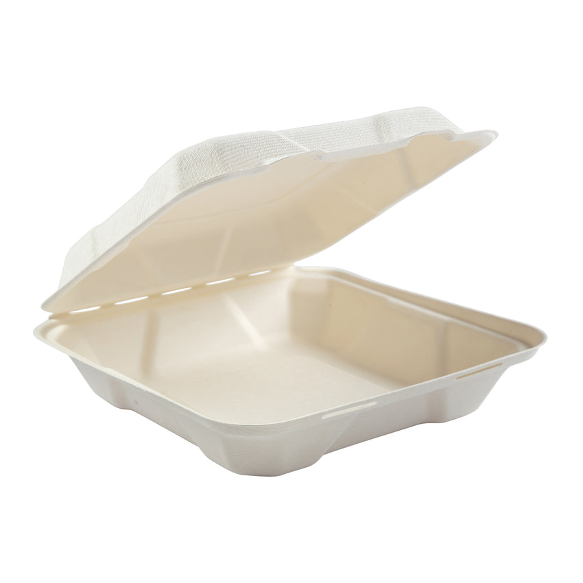 Medium Hinged Lid Containers 7.875" x 8" x 2.5"