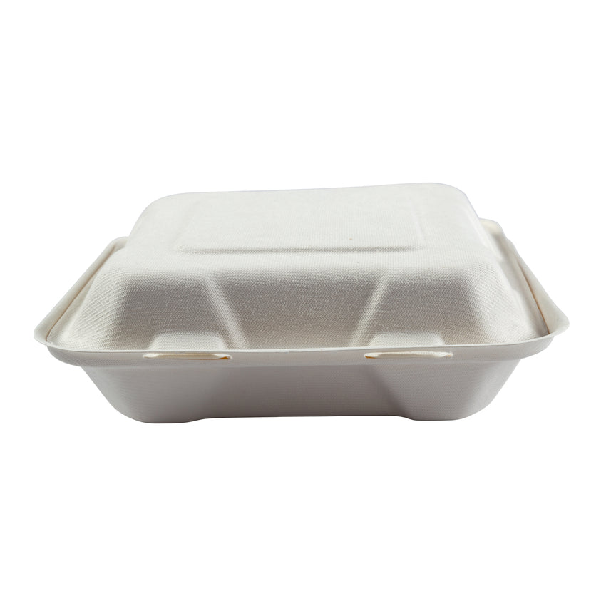 9 x 9 x 3.19 Large 3 Section Molded Fiber Hinged Lid Containers –  PrimeWare by AmerCareRoyal