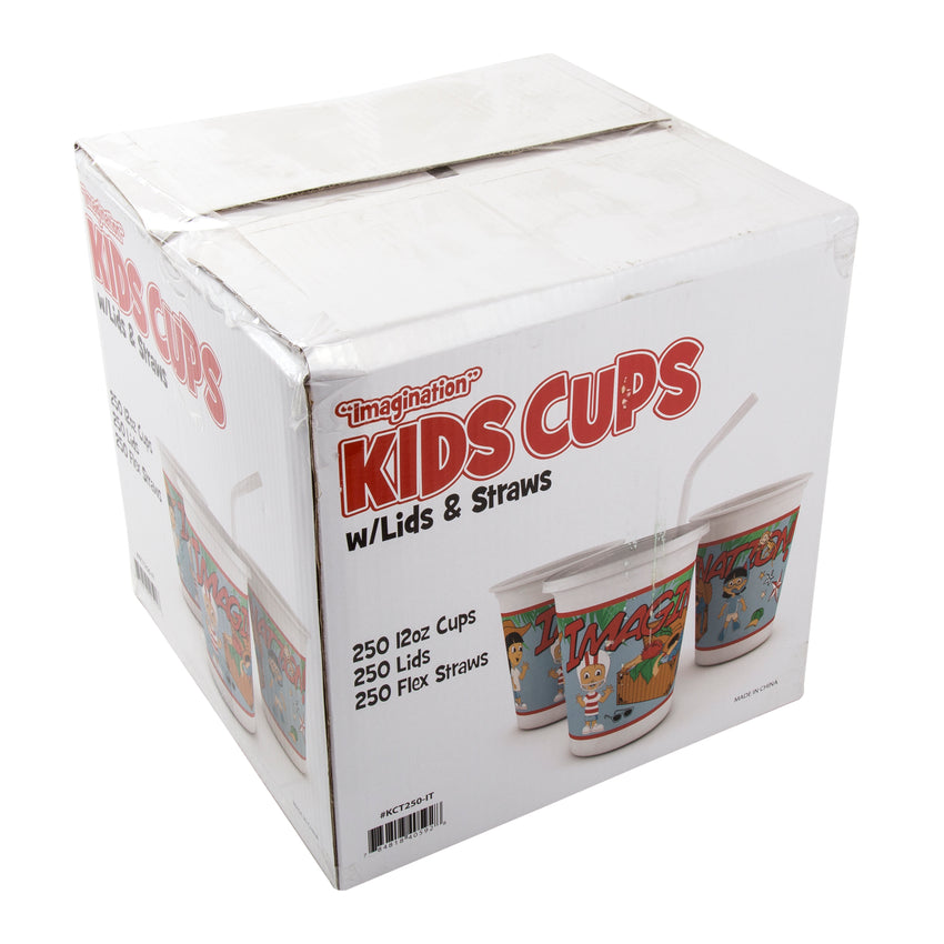 Adventure Design Thermoformed Cup/Lid/Straw(500 Units)