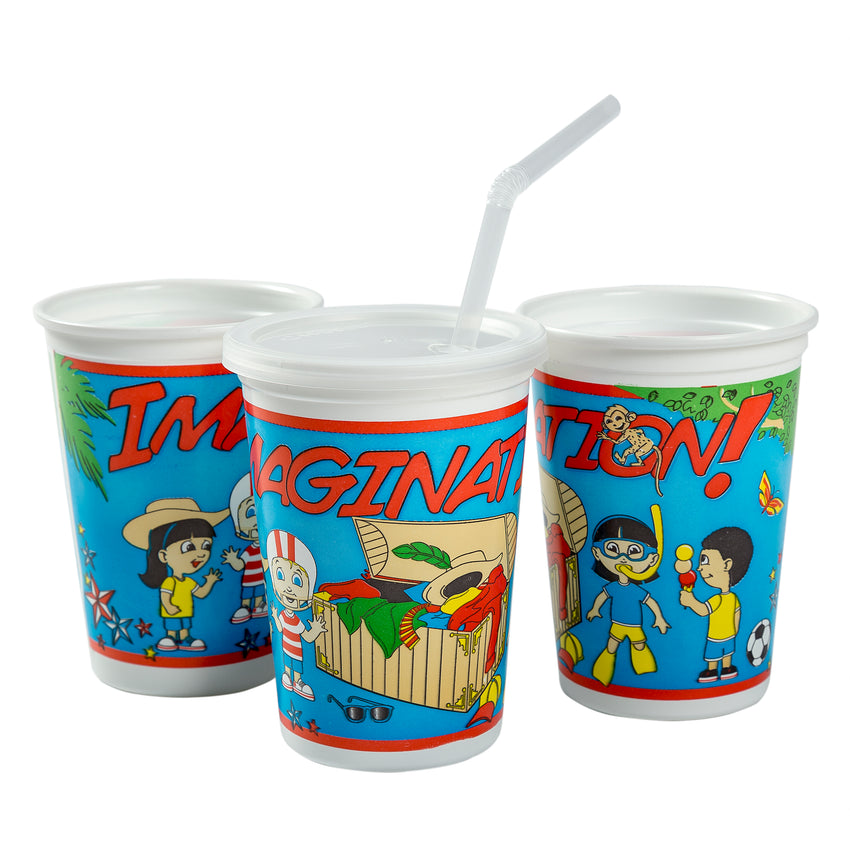 12 Oz Kids Cups, Imagination Theme, Group Image