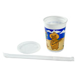12 Oz Kids Cups, Mexican Theme, Cup, Lid and Straw