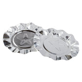 SILVER STAR ALUMINUM ASHTRAYS, Two Ashtrays Side by Side