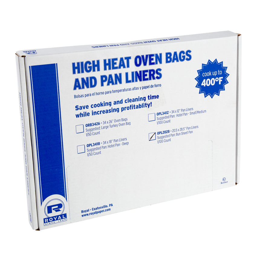 Low Heat Pan Liner Bags Full Pan