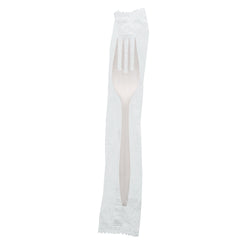 White Polypropylene Fork, Medium Weight, Individually Wrapped