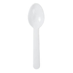 White Polypropylene Ice Cream Taster Spoon