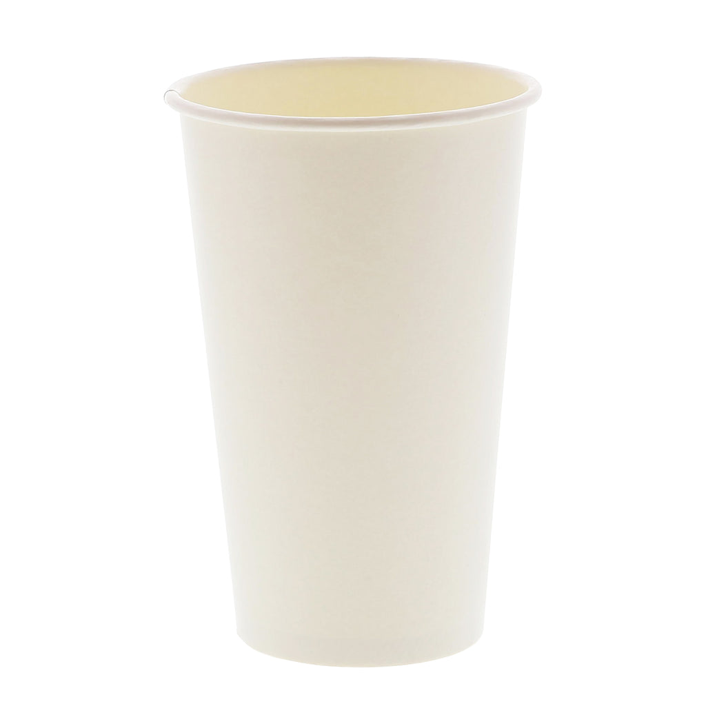 Choice 16 oz. White Poly Paper Cold Cup - 1000/Case
