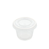 1 oz. Clear Polypropylene Portion Cup Lid, Lid On A Cup