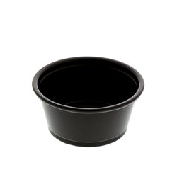 2 oz. Black Polypropylene Portion Cup