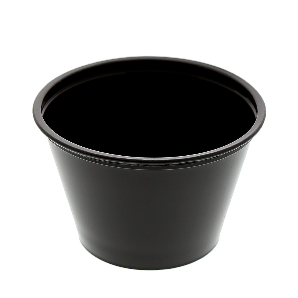 Karat FP-P400-PPB 4 oz. PP Portion Cups - Black (Case of 2500)