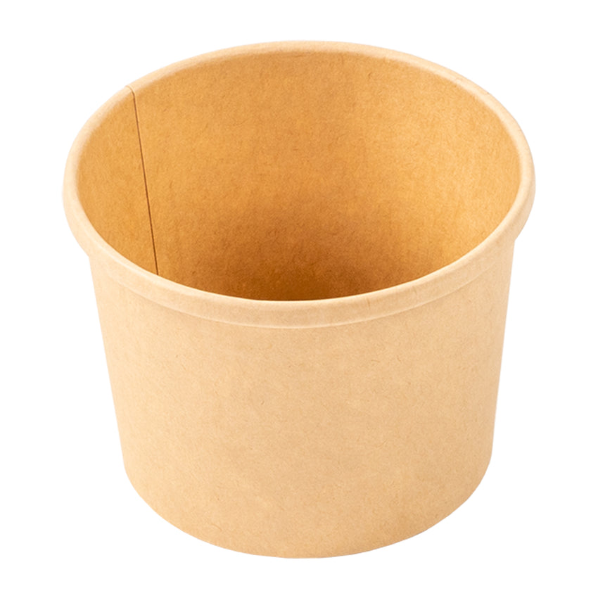 12 OZ KRAFT PAPER FOOD CONTAINER AND LID COMBO, Container Only