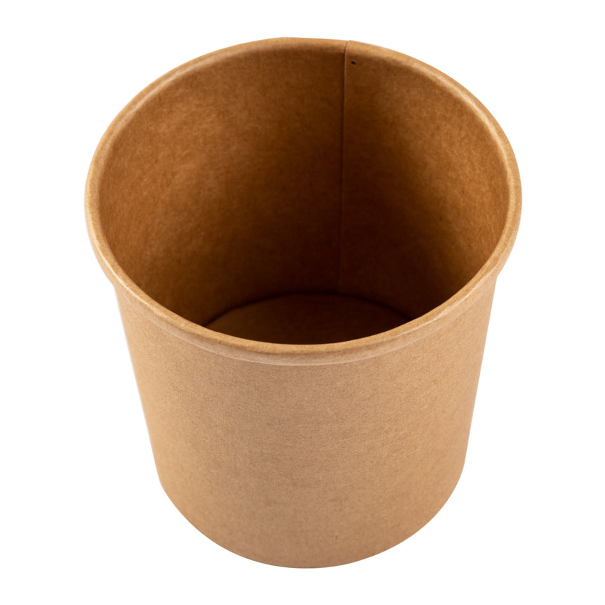 12 OZ KRAFT PAPER FOOD CONTAINER, overhead view