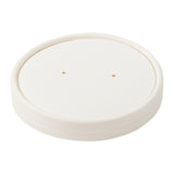 12 OZ WHITE PAPER FOOD CONTAINER AND LID COMBO, Lid only