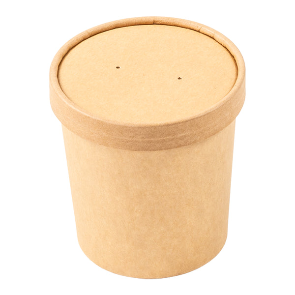 16 oz. Kraft Paper Food Container and Lid Combo, Pack of 250 – CiboWares