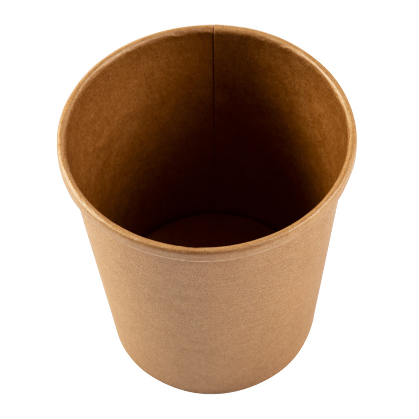 16 OZ KRAFT PAPER FOOD CONTAINER, overhead view