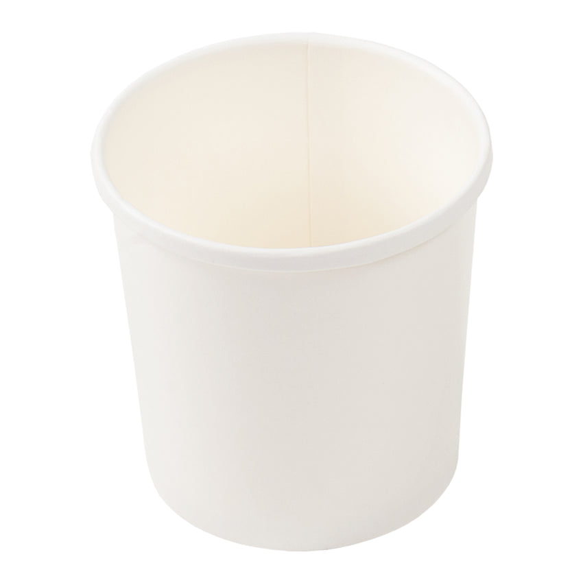 16 oz Tall White Heavy Weight Paper Food Container Bulk | 1000/Case