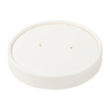 16 OZ WHITE PAPER FOOD CONTAINER AND LID COMBO, Lid only