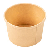 8 OZ KRAFT PAPER FOOD CONTAINER AND LID COMBO, Container Only