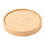 8 OZ KRAFT PAPER FOOD CONTAINER AND LID COMBO, Lid Only