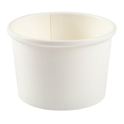 8 OZ WHITE PAPER FOOD CONTAINER