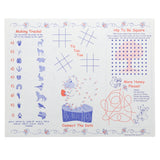 Activity Sheet, Animal Theme, Blue And Red Ink, 14" x 11", Back View