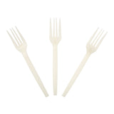7" Fork Plant Starch Material, 3 Forks Fanned Out View