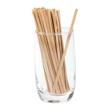 5.5" WOOD COFFEE STIRRERS, Stirrers In Glass Cup