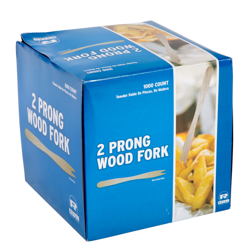 TWO PRONG WOOD FORK, Closed Inner Box