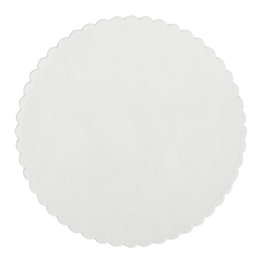 Coaster white Ø8 cm 9-ply white - Coasters