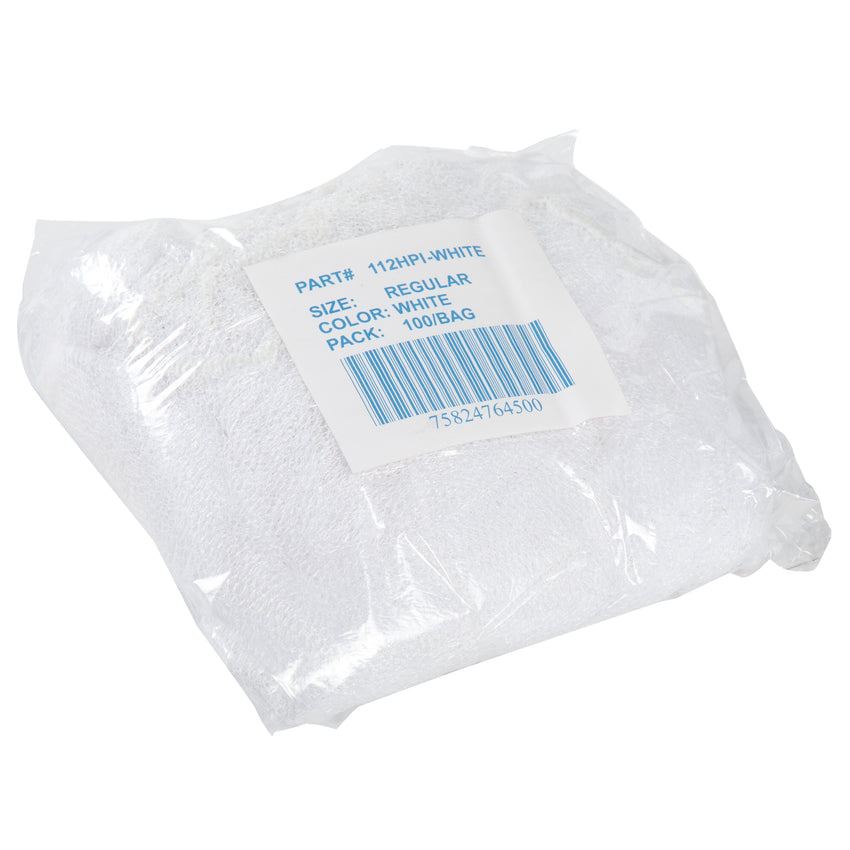 18" NYLON HONEYCOMB BEARD PROTECTOR WHITE, Plastic Wrapped Inner Package