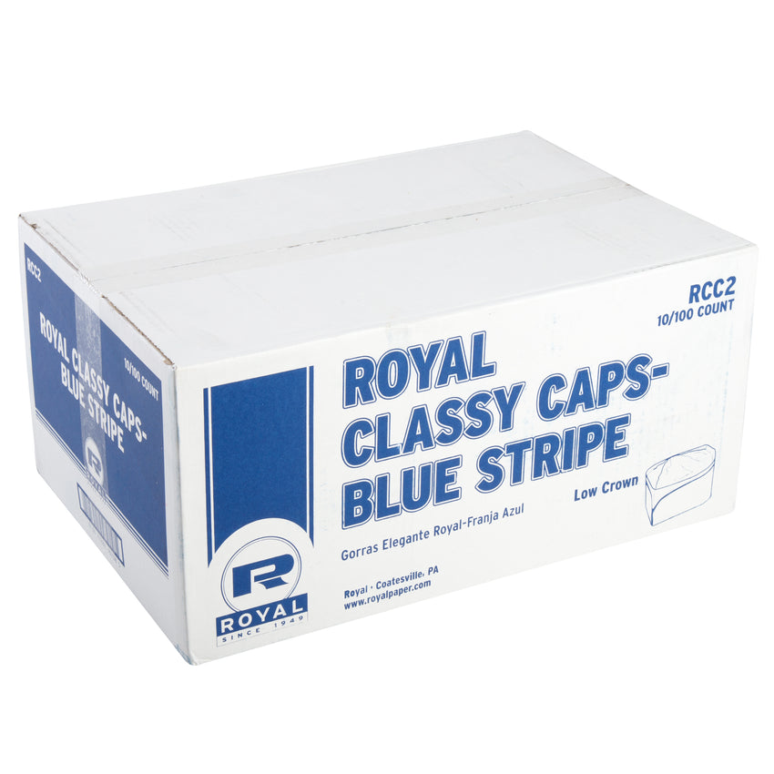 ROYAL CLASSY CAP BLUE STRIPE, Closed Case