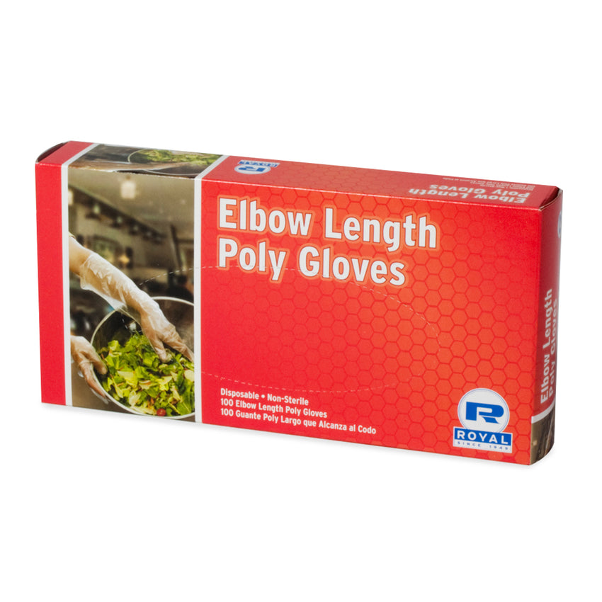 ELBOW POLY GLOVES 21.5"