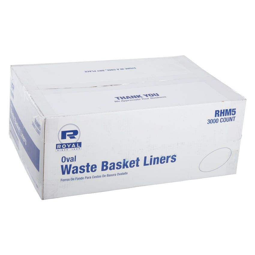 ROYAL WASTE BASKET LINERS OVAL SHAPED, Closed Case