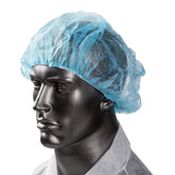 21" BLUE O.R. CAP LATEX FREE, On Mannequin View