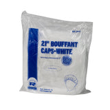 21" WHITE O.R. CAP LATEX FREE PLEATED, Plastic Wrapped Inner Package
