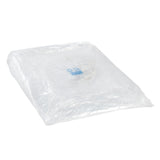 21" CLEAR POLY BOUFFANT CAP (SHOWER CAP), Plastic Wrapped Inner Package