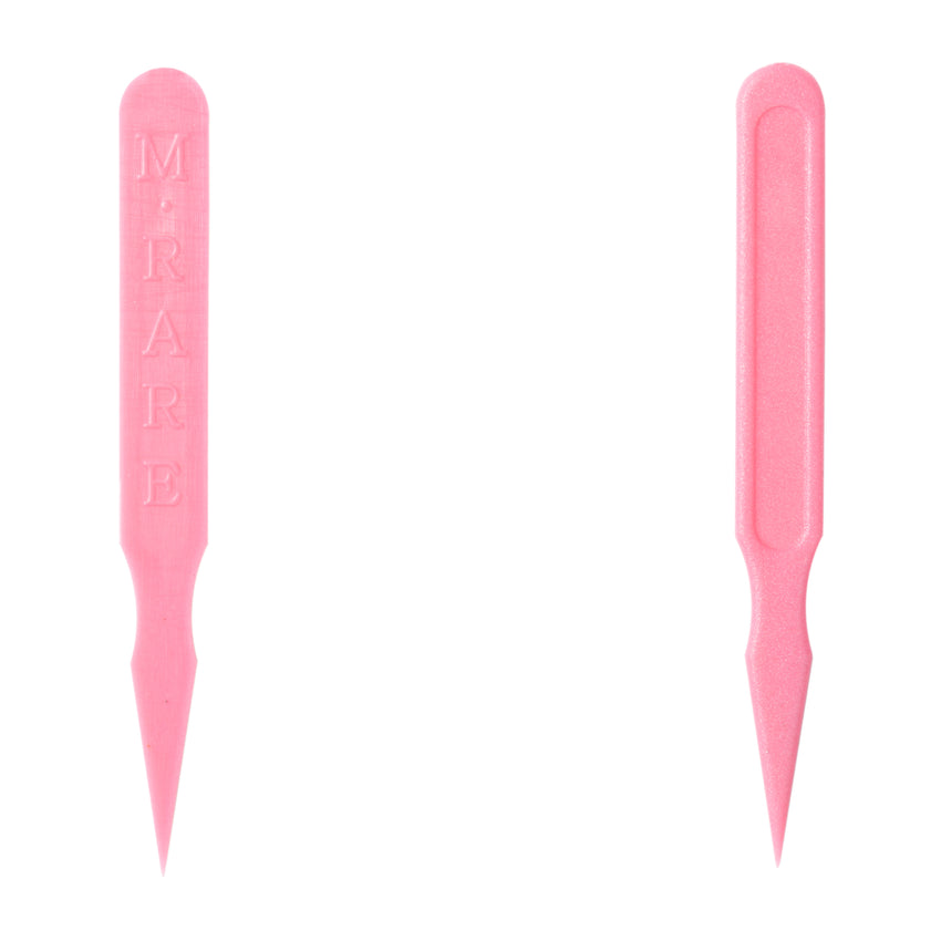 PINK STEAK MARKER MEDIUM RARE, Two Markers Side By Side